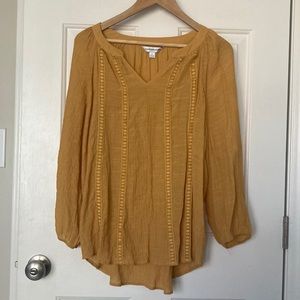 Counterparts Golden Yellow Long Sleeves Top